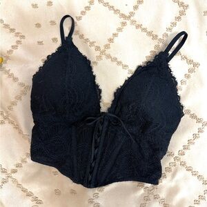 Elegant Black Lace Bralette